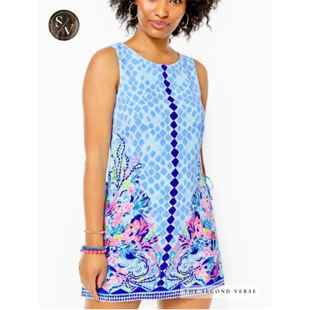 LILLY PULITZER Donna Romper Size 2 Multi Hidden Treasure - Picture 11 of 11